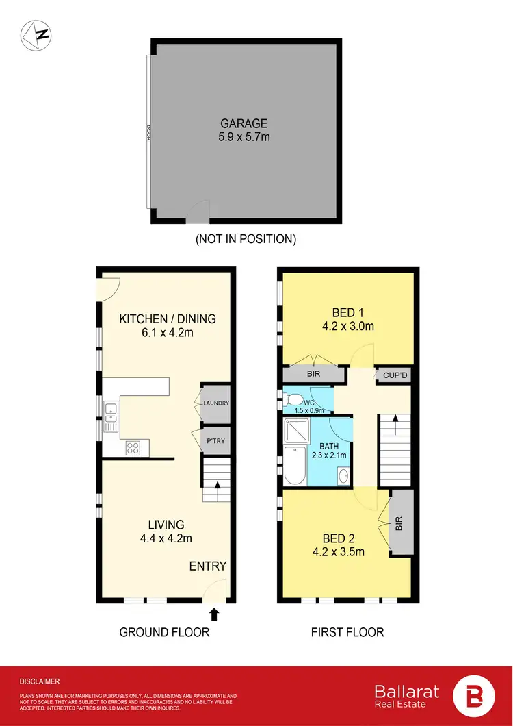 Floorplan of Homely townhouse listing, 432 Neill Street, Soldiers Hill VIC 3350