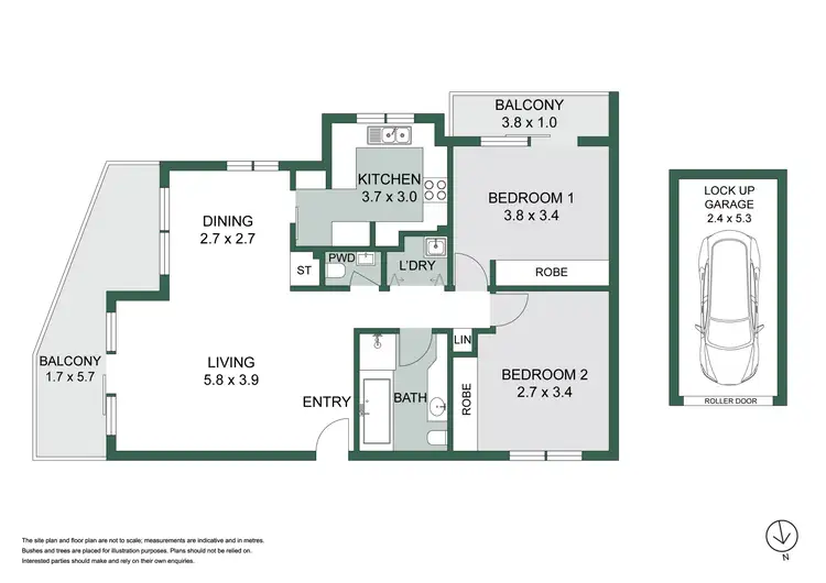 Floorplan of Homely apartment listing, 7/2 Rocklands Road, Wollstonecraft NSW 2065