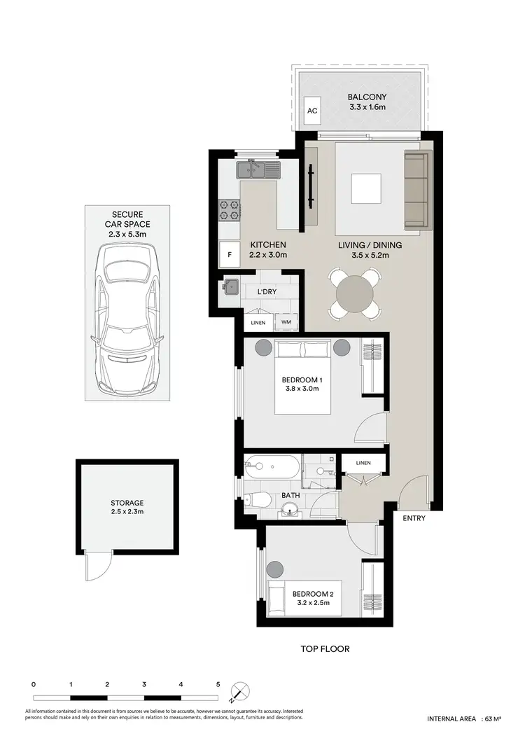 Floorplan of Homely apartment listing, 33/275 Blaxland Road, Ryde NSW 2112