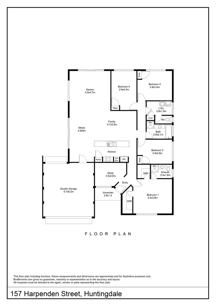 Floorplan of Homely house listing, 157 Harpenden Street, Huntingdale WA 6110