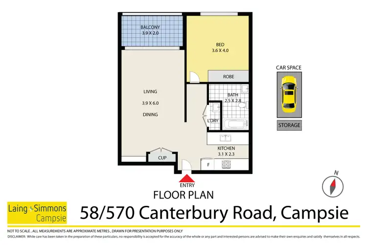 Floorplan of Homely apartment listing, 58/570 Canterbury Road, Campsie NSW 2194