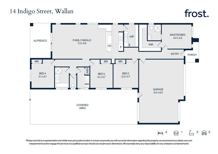 Floorplan of Homely house listing, 14 Indigo Street, Wallan VIC 3756