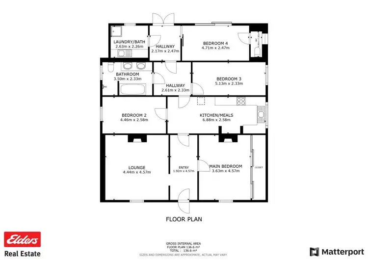 Floorplan of Homely house listing, 32 Old York Road, Northam WA 6401