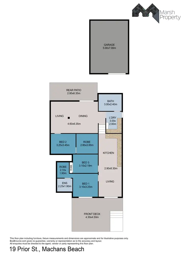 Floorplan of Homely house listing, 19 Prior Street, Machans Beach QLD 4878