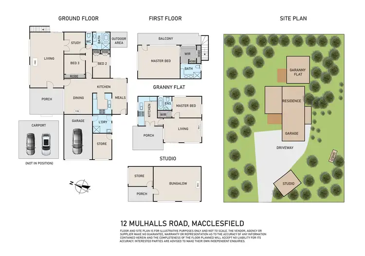 Floorplan of Homely house listing, 12 Mulhalls Road, Macclesfield VIC 3782
