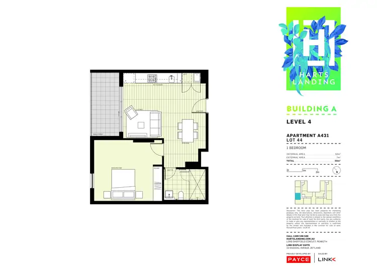Floorplan of Homely apartment listing, 431/1-39 Lord Sheffield Circuit, Penrith NSW 2750