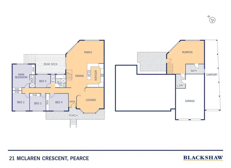 Floorplan of Homely house listing, 21 McLaren Crescent, Pearce ACT 2607