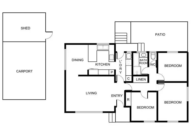 Floorplan of Homely house listing, 11 Simson Place, Kambah ACT 2902