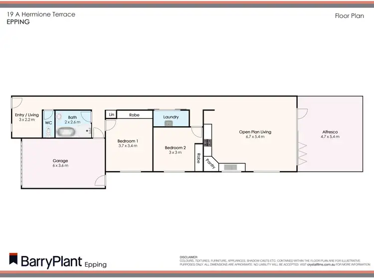 Floorplan of Homely house listing, 19A Hermione Terrace, Epping VIC 3076