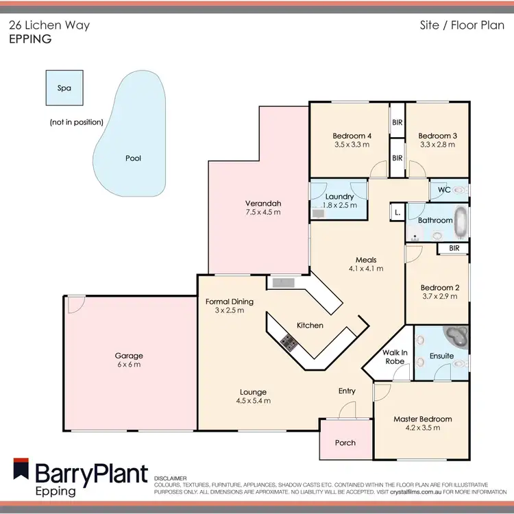 Floorplan of Homely house listing, 26 Lichen Way, Epping VIC 3076