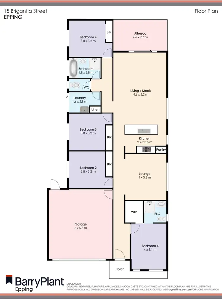 Floorplan of Homely house listing, 15 Brigantia Street, Epping VIC 3076