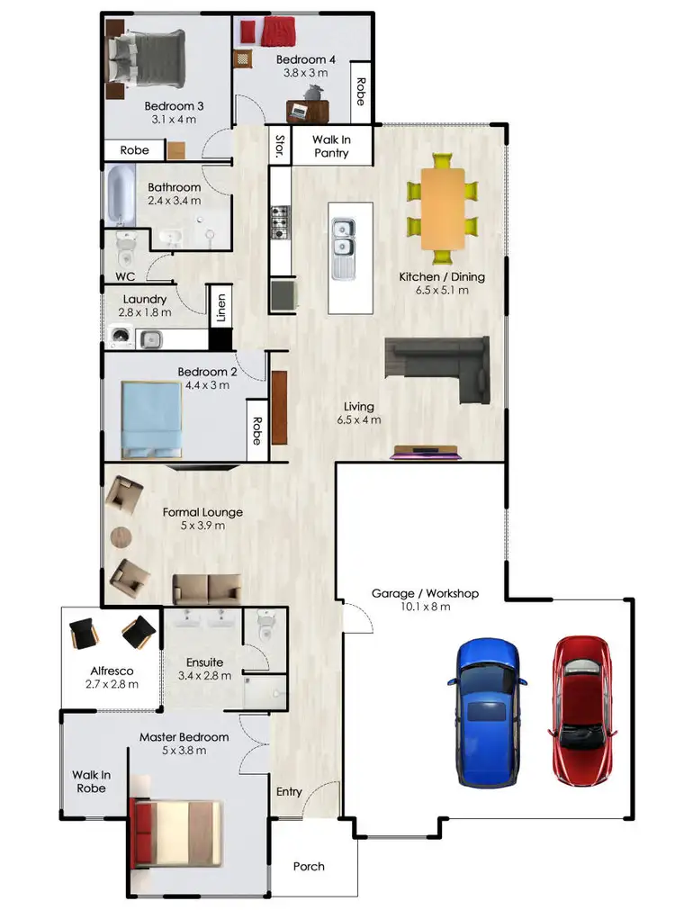Floorplan of Homely house listing, 1 Carisbrook View, Wollert VIC 3750