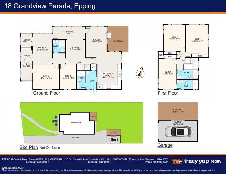 Floorplan of Homely house listing, 18 Grandview Parade, Epping NSW 2121