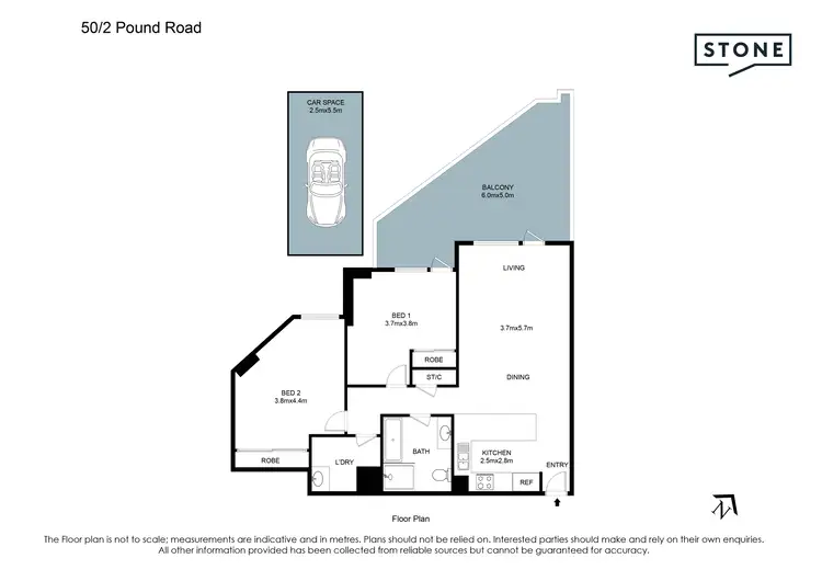 Floorplan of Homely apartment listing, 50/2 Pound Road, Hornsby NSW 2077