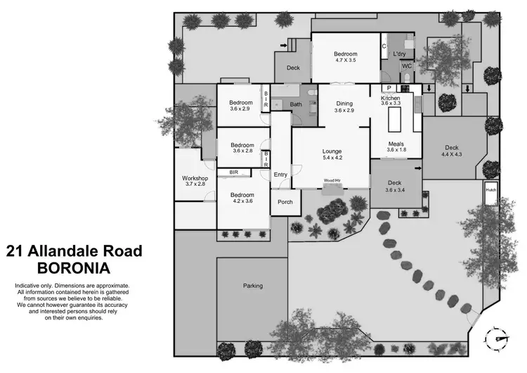Floorplan of Homely house listing, 21 Allandale Road, Boronia VIC 3155