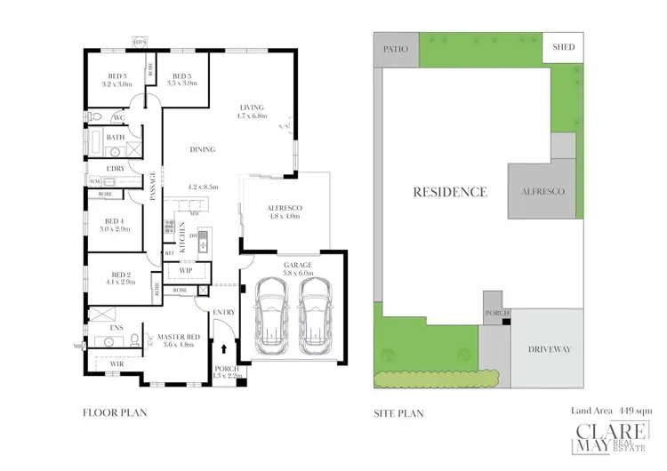 Floorplan of Homely house listing, 5 Daniell Close, Ripley QLD 4306