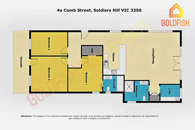 Floorplan of Homely house listing, 4A Comb Street, Soldiers Hill VIC 3350