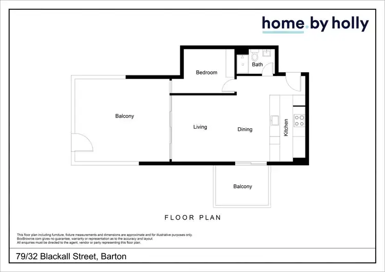 Floorplan of Homely apartment listing, 79/32 Blackall Street, Barton ACT 2600