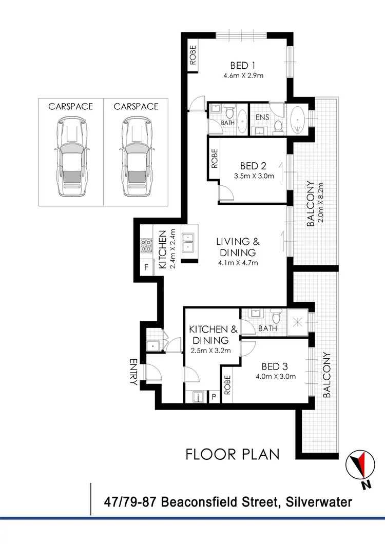 Floorplan of Homely unit listing, 47/79-87 Beaconsfield Street, Silverwater NSW 2128