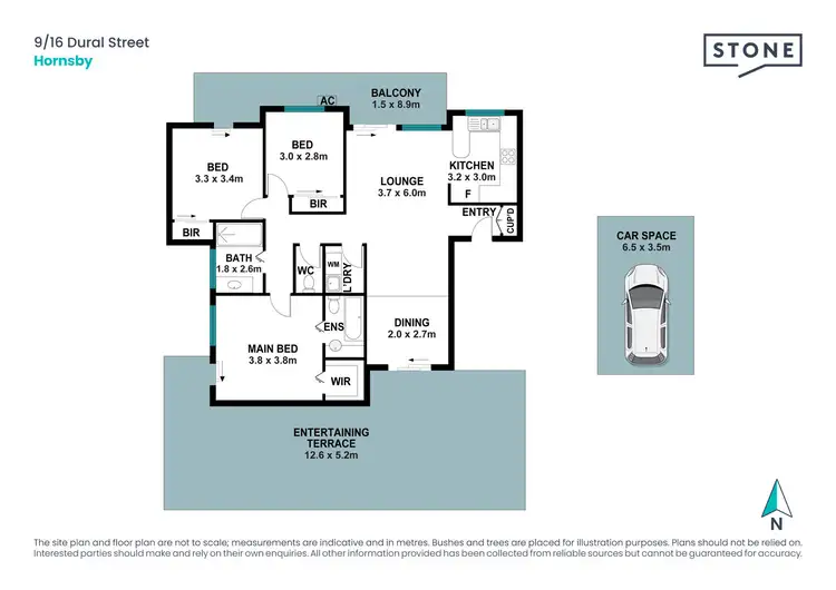 Floorplan of Homely apartment listing, 9/16 Dural Street, Hornsby NSW 2077