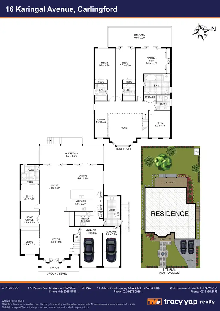 Floorplan of Homely house listing, 16 Karingal Avenue, Carlingford NSW 2118