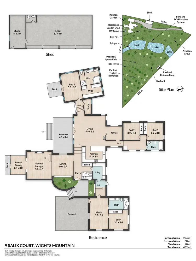 Floorplan of Homely house listing, 9 Salix Court, Wights Mountain QLD 4520