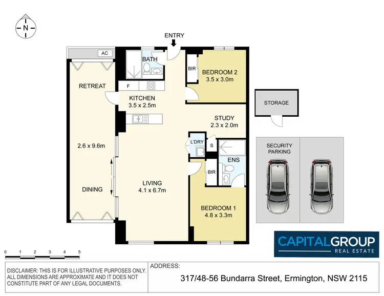 Floorplan of Homely apartment listing, 317/48-56 Bundarra Street, Ermington NSW 2115