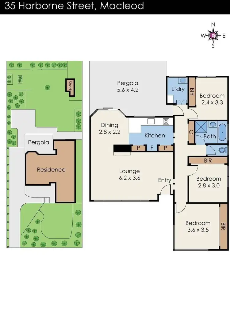 Floorplan of Homely house listing, 35 Harborne Street, Macleod VIC 3085