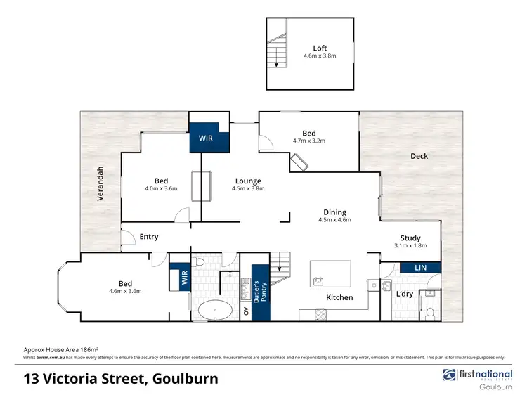 Floorplan of Homely house listing, 13 Victoria Street, Goulburn NSW 2580