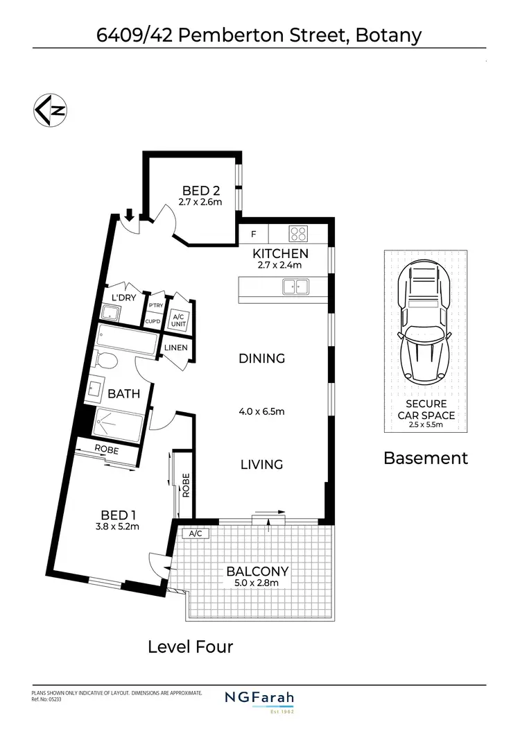 Floorplan of Homely apartment listing, 6409/42 Pemberton Street, Botany NSW 2019