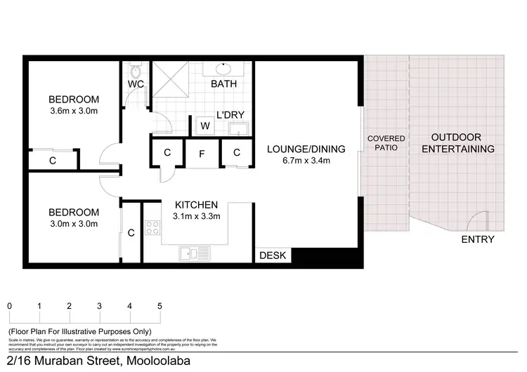 Floorplan of Homely unit listing, 2/16 Muraban Street, Mooloolaba QLD 4557