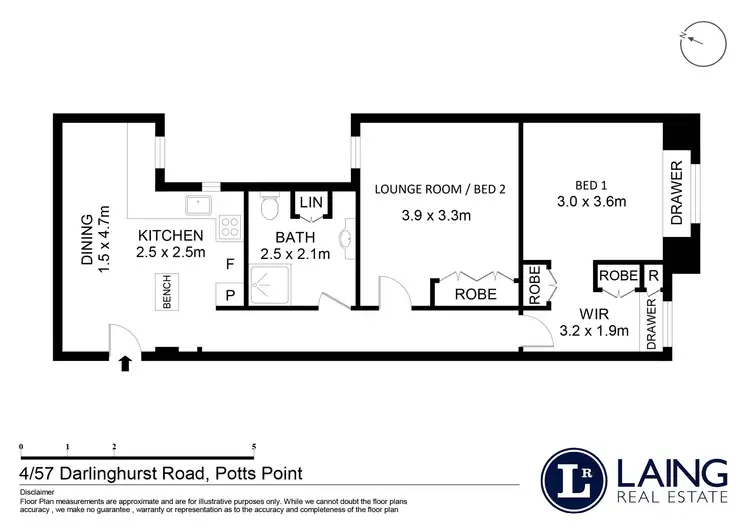 Floorplan of Homely apartment listing, 4/57 Darlinghurst Road, Potts Point NSW 2011