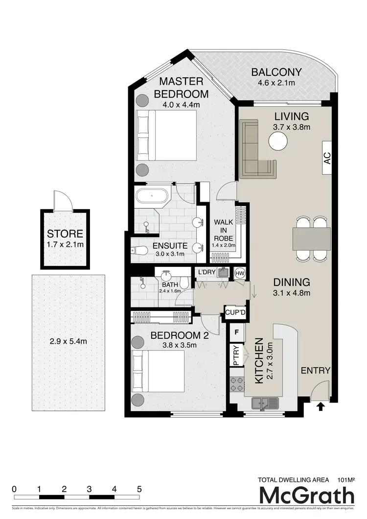 Floorplan of Homely unit listing, 5/87-89 Duporth Avenue, Maroochydore QLD 4558