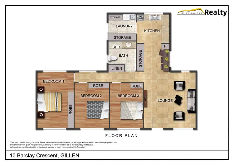 Floorplan of Homely house listing, 10 Barclay Crescent, Gillen NT 870