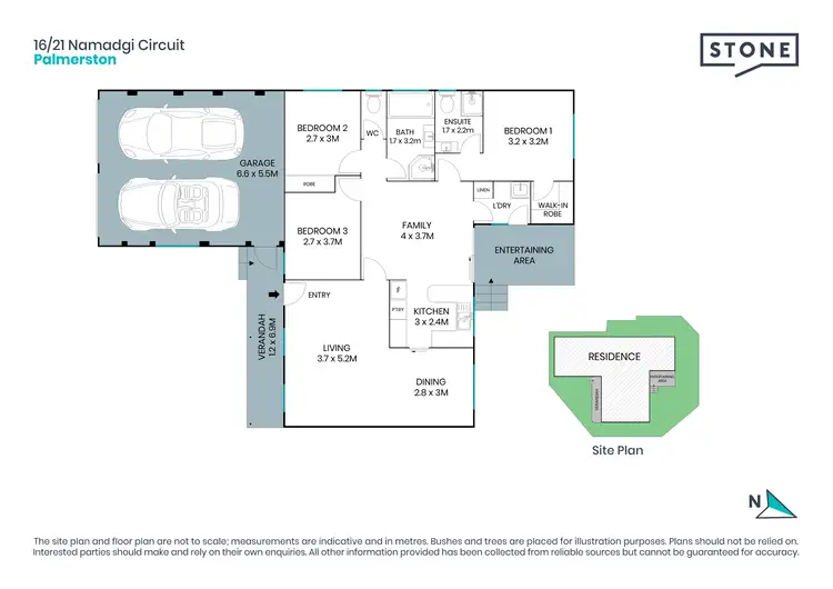 Floorplan of Homely townhouse listing, 16/21 Namadgi Circuit, Palmerston ACT 2913
