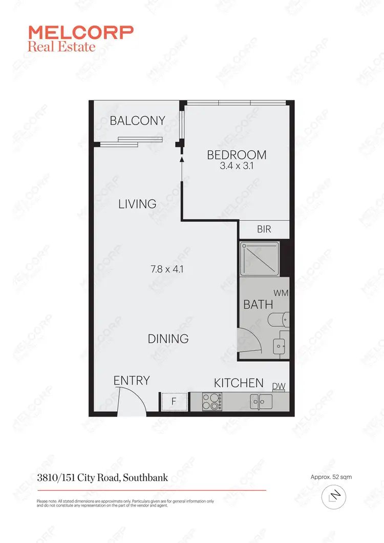 Floorplan of Homely apartment listing, 3810/151 City Road, Southbank VIC 3006