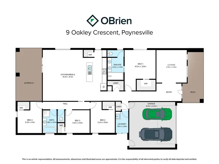 Floorplan of Homely house listing, 9 Oakley Crescent, Paynesville VIC 3880