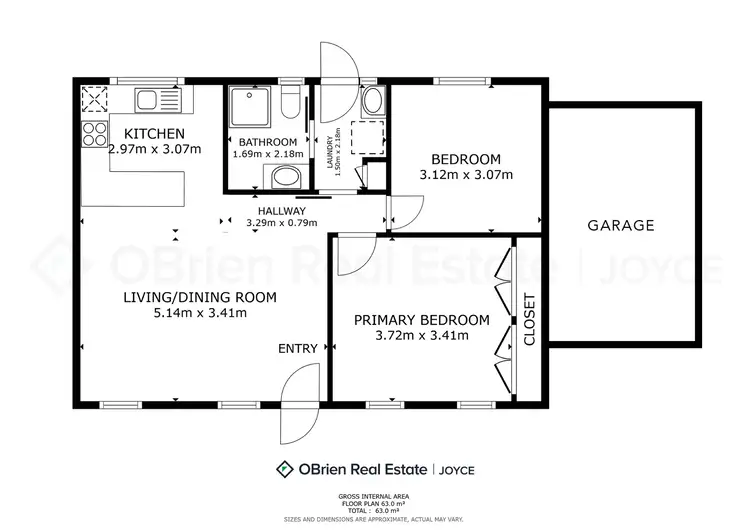 Floorplan of Homely unit listing, 2/35 Standish Street, Myrtleford VIC 3737