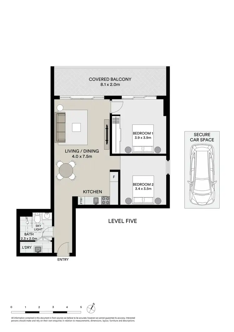 Floorplan of Homely apartment listing, 515/82 Bay Street, Botany NSW 2019