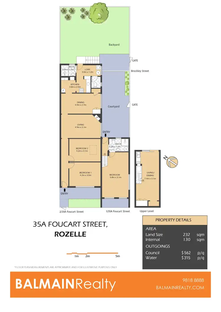 Floorplan of Homely house listing, 35A Foucart Street, Rozelle NSW 2039