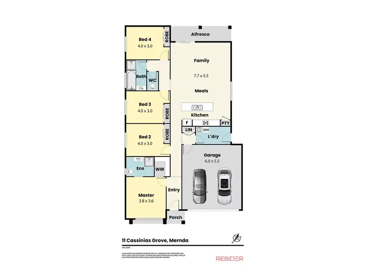 Floorplan of Homely house listing, 11 Cassinias Grove, Mernda VIC 3754