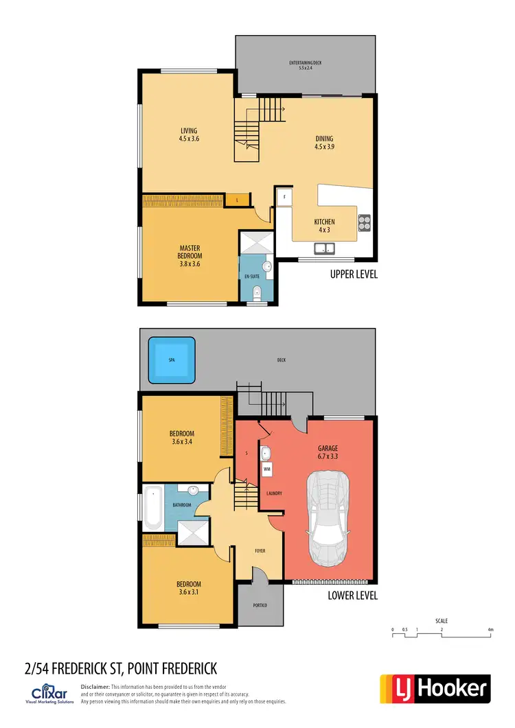 Floorplan of Homely townhouse listing, 2/54 Frederick Street, Point Frederick NSW 2250