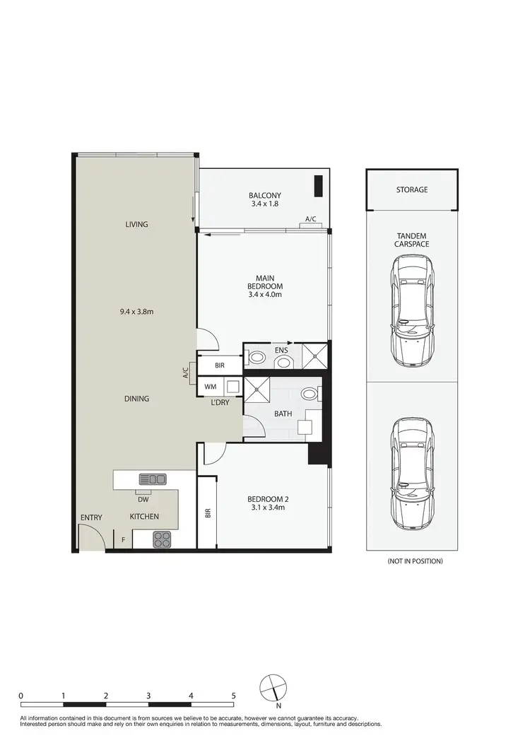 Floorplan of Homely apartment listing, 308/40 Burgundy Street, Heidelberg VIC 3084