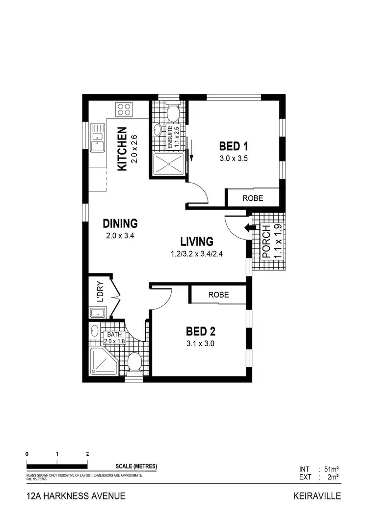Floorplan of Homely villa listing, 12a Harkness Avenue, Keiraville NSW 2500