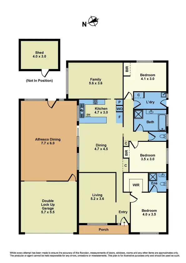 Floorplan of Homely house listing, 1 Dresden Way, Sunshine West VIC 3020