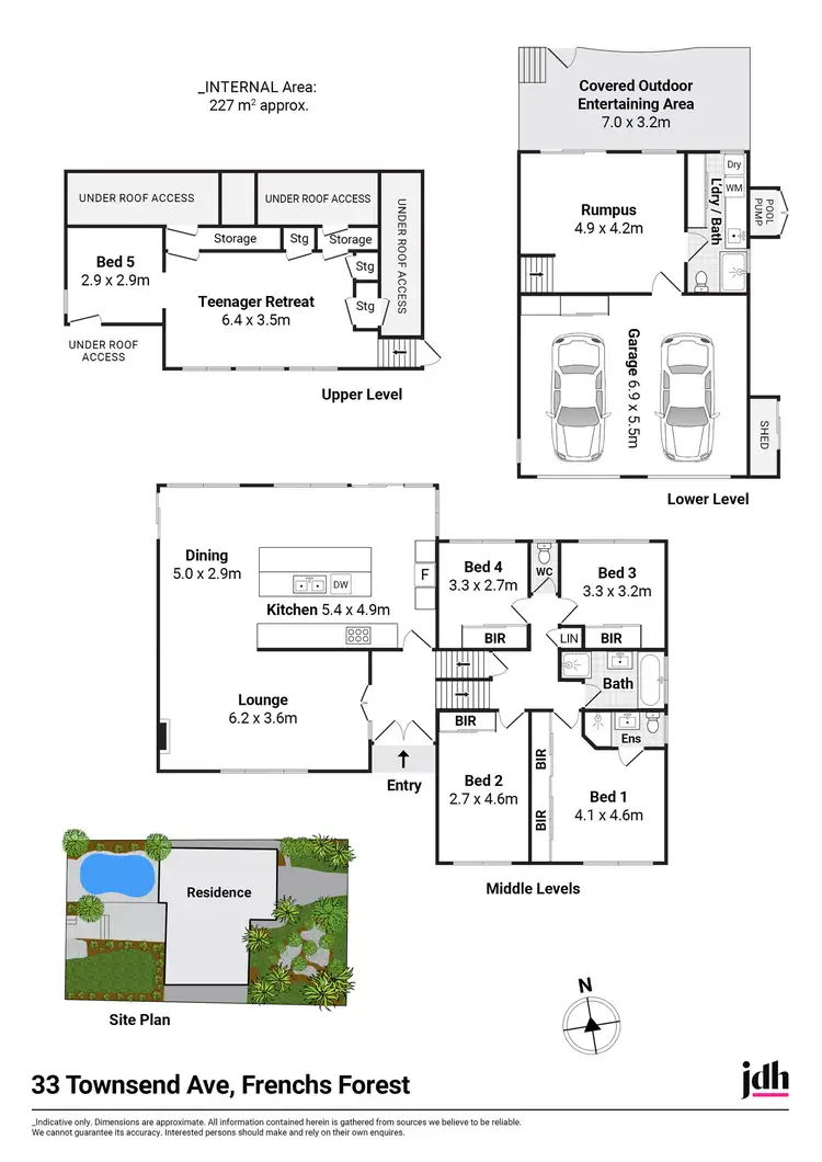 Floorplan of Homely house listing, 33 Townsend Avenue, Frenchs Forest NSW 2086