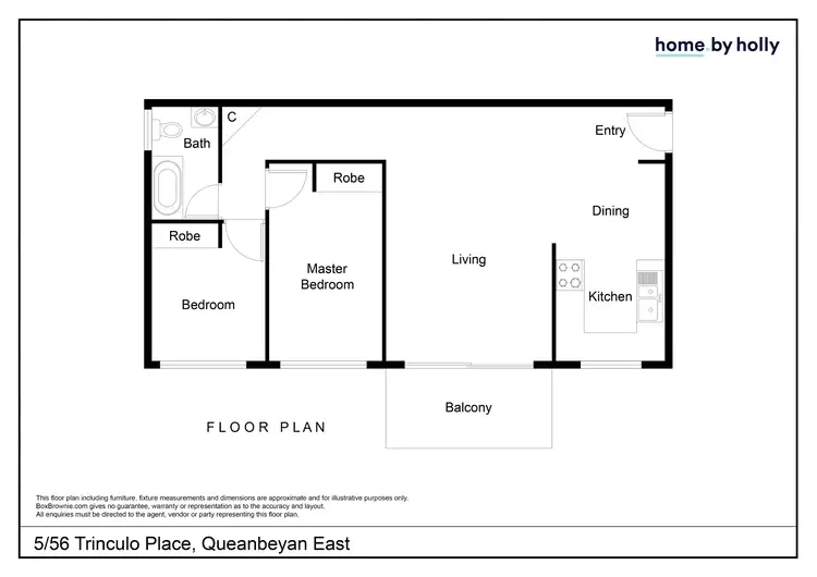 Floorplan of Homely unit listing, 5/56 Trinculo Place, Queanbeyan East NSW 2620