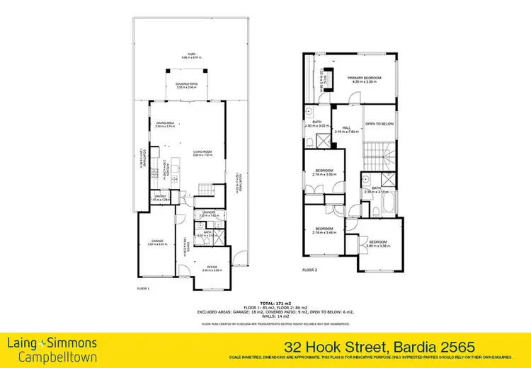 Floorplan of Homely house listing, 32 Hook Street, Bardia NSW 2565
