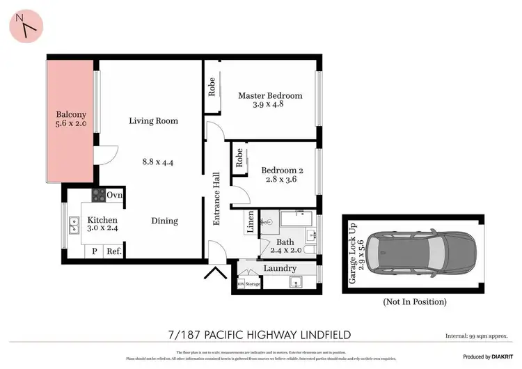 Floorplan of Homely unit listing, 7/187 Pacific Highway, Lindfield NSW 2070
