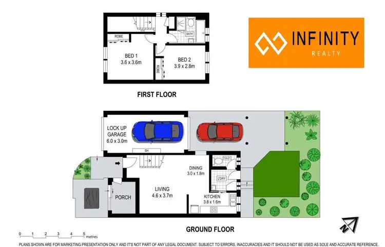 Floorplan of Homely townhouse listing, 2/25 George Street, Yagoona NSW 2199